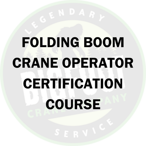 Folding Boom Crane Operator Certification Course